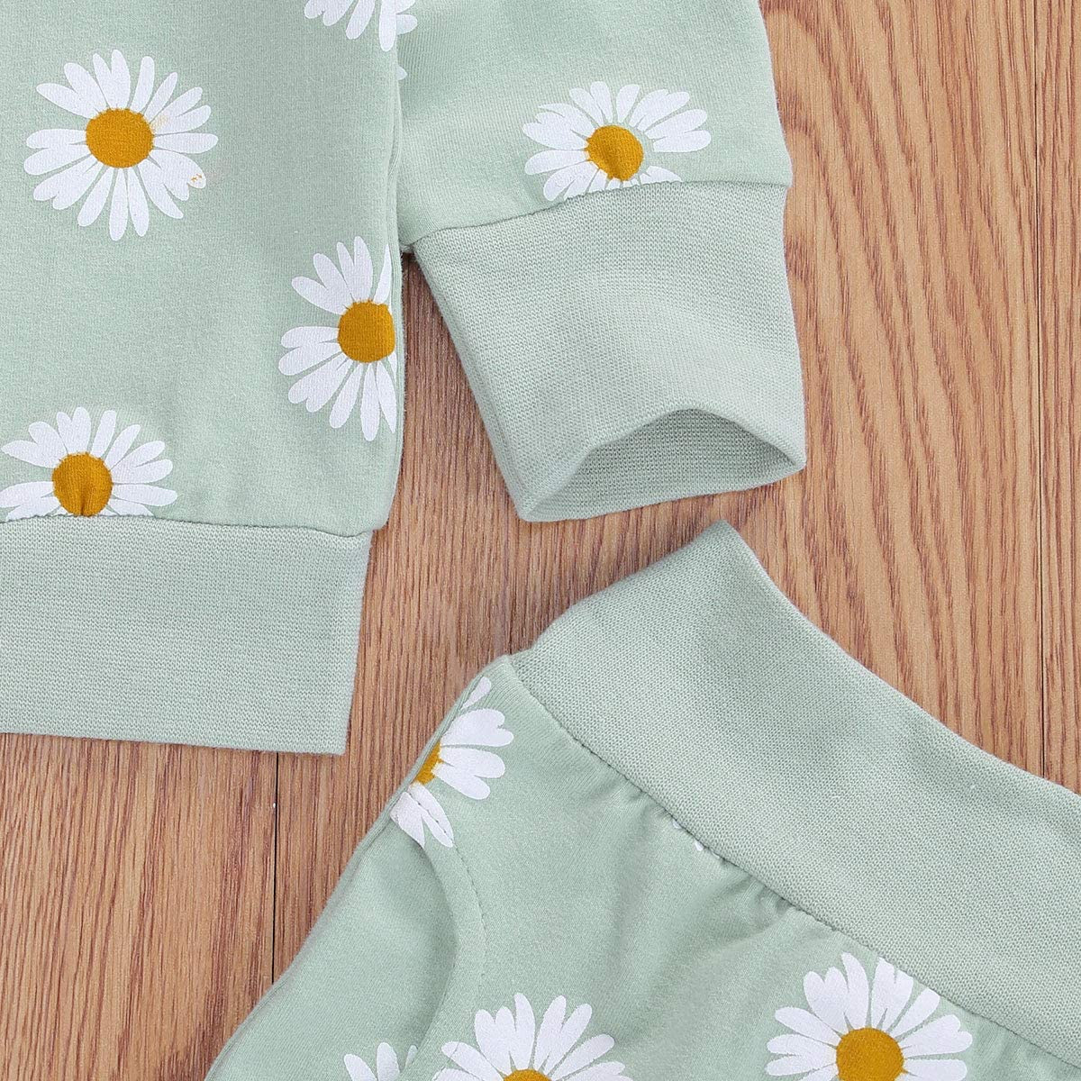 0-24M Flower Newborn Infant Baby Girl Clothes Set Long Sleeve Sweatshirts Tops Pants Outfits